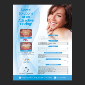 Dental Lab advertising to cosmetic dentist | Diseño de Flyer por Emmanuel Creations