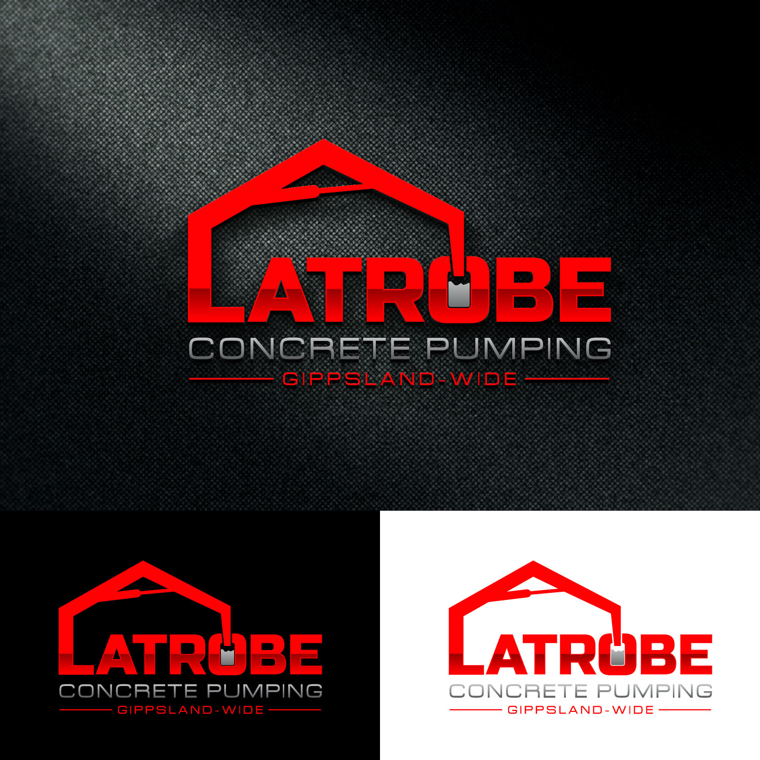 Logo Design by Rueell Artss for Latrobe Concrete Pumping Pty Ltd | Design #26913189