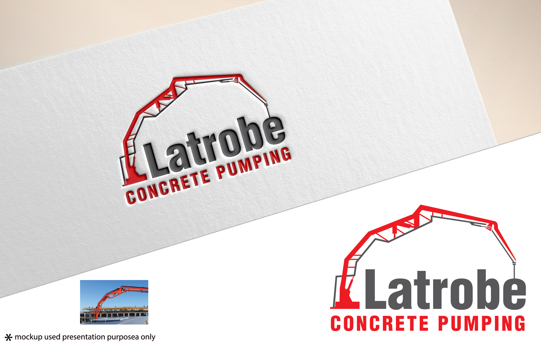 Logo Design by Rubia@ for Latrobe Concrete Pumping Pty Ltd | Design #26915864