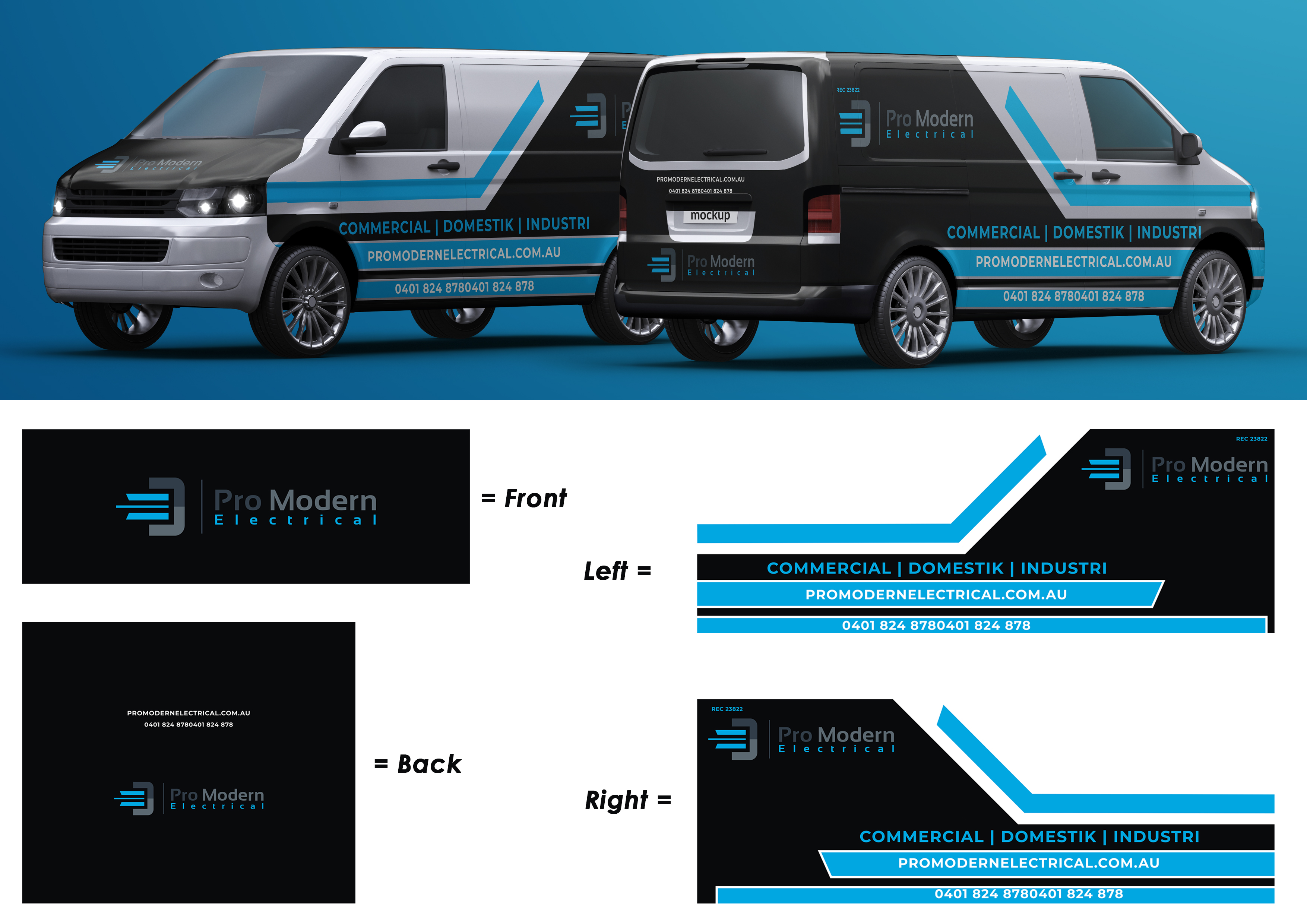 Car Wrap Design by M.Akbar Dimas.W for Pro Modern Electrical  | Design #26914322