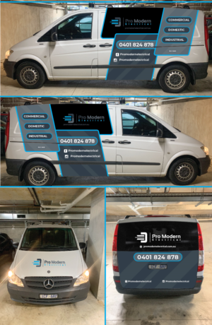 Car Wrap Design by raymark for Pro Modern Electrical  | Design: #26995630