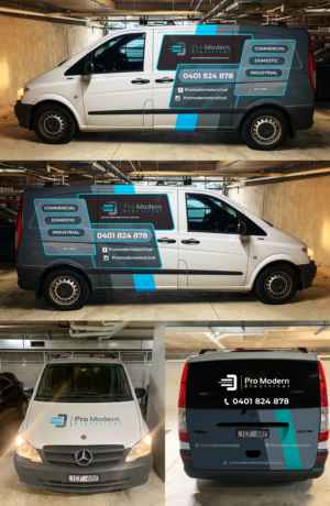 Car Wrap Design by raymark for Pro Modern Electrical  | Design: #26999667