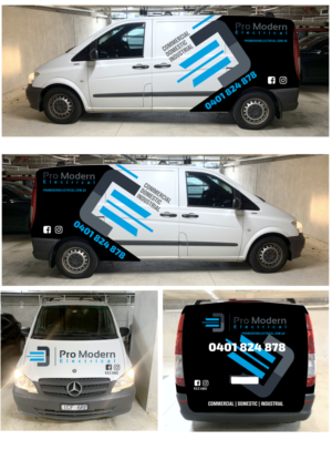 Car Wrap Design by elveneclipse for Pro Modern Electrical  | Design: #26971782