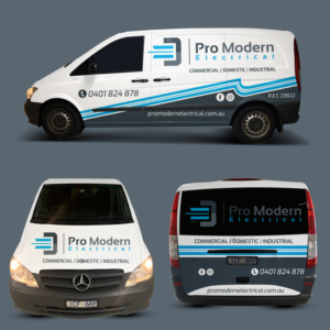 Car Wrap Design by JS_Design for Pro Modern Electrical  | Design: #26915981