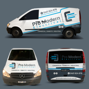 Car Wrap Design by JS_Design for Pro Modern Electrical  | Design: #26916103