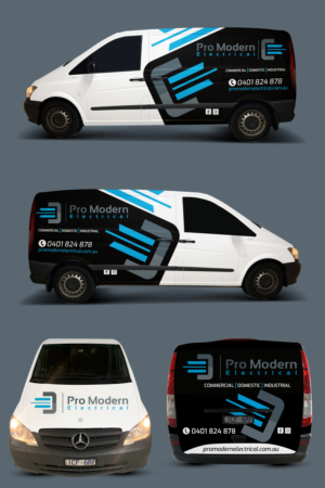 Car Wrap Design by JS_Design for Pro Modern Electrical  | Design: #26968736