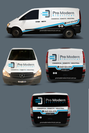 Car Wrap Design by JS_Design for Pro Modern Electrical  | Design: #26976791
