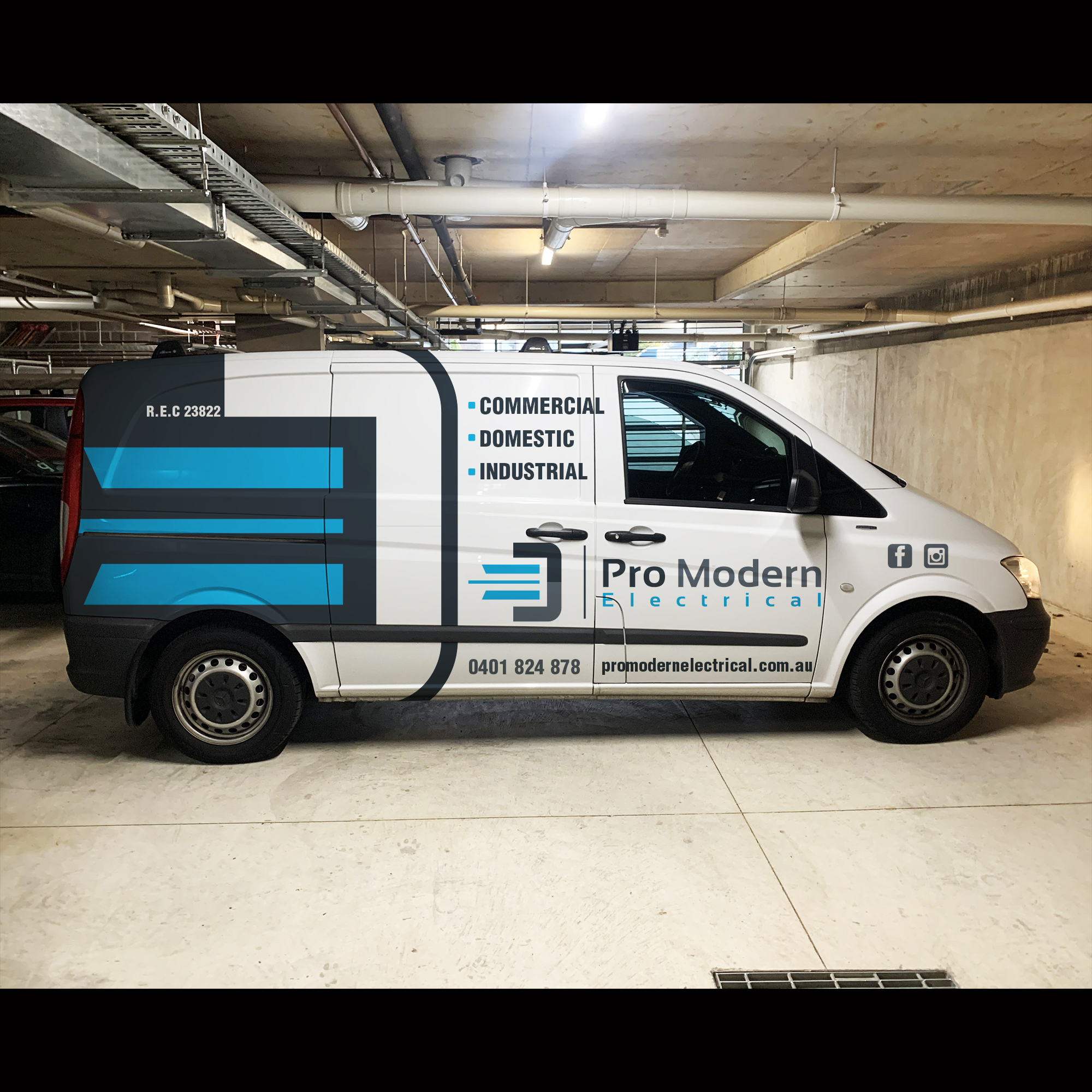 Car Wrap Design by haru_ichiban for Pro Modern Electrical  | Design #26946286