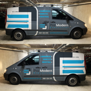 Car Wrap Design by haru_ichiban for Pro Modern Electrical  | Design: #26969264