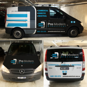 Car Wrap Design by haru_ichiban for Pro Modern Electrical  | Design: #26982703