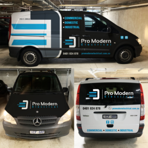 Car Wrap Design by haru_ichiban for Pro Modern Electrical  | Design: #26982709