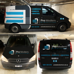 Car Wrap Design by haru_ichiban for Pro Modern Electrical  | Design: #27028800