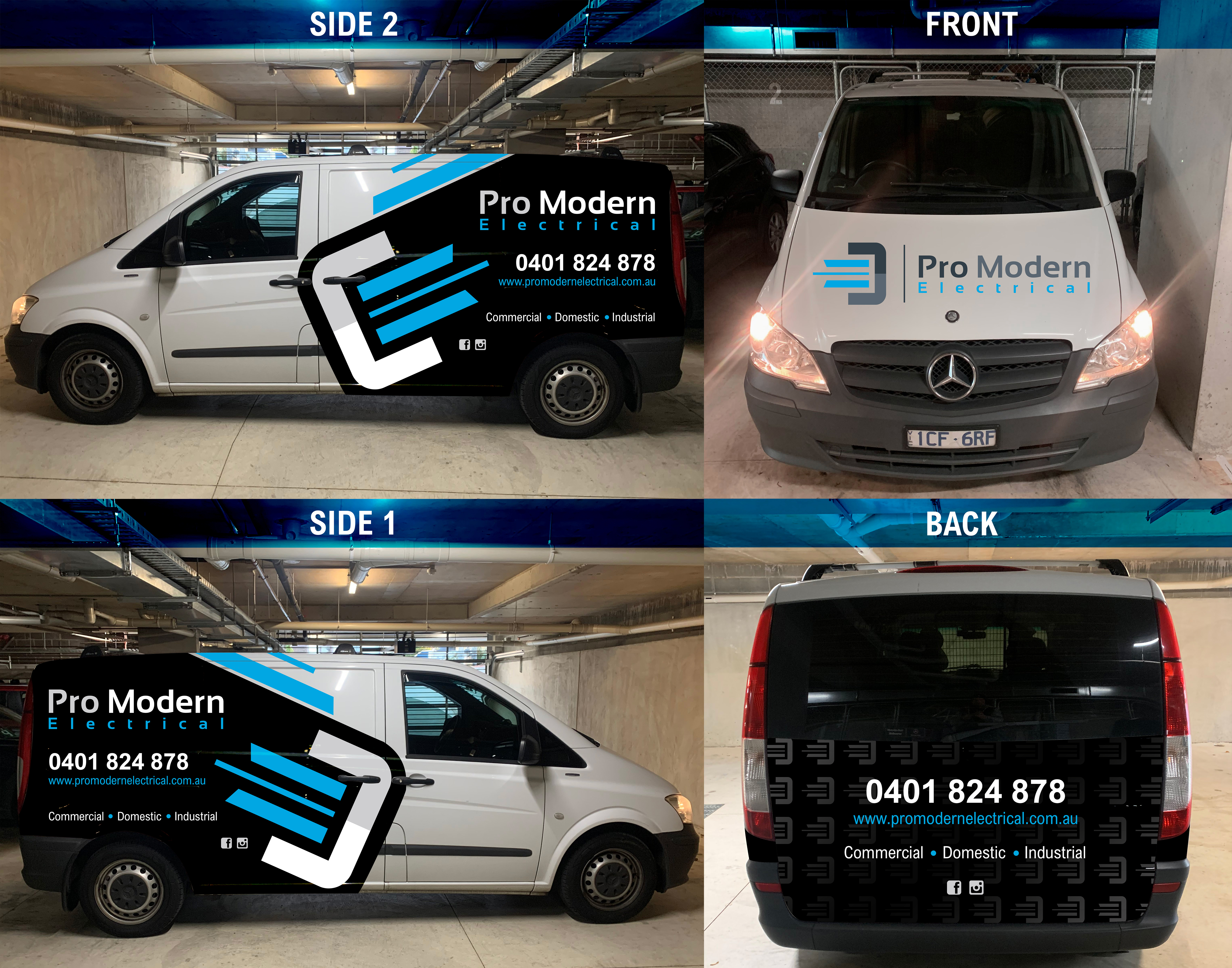 Car Wrap Design by DesignShout for Pro Modern Electrical  | Design #26970324