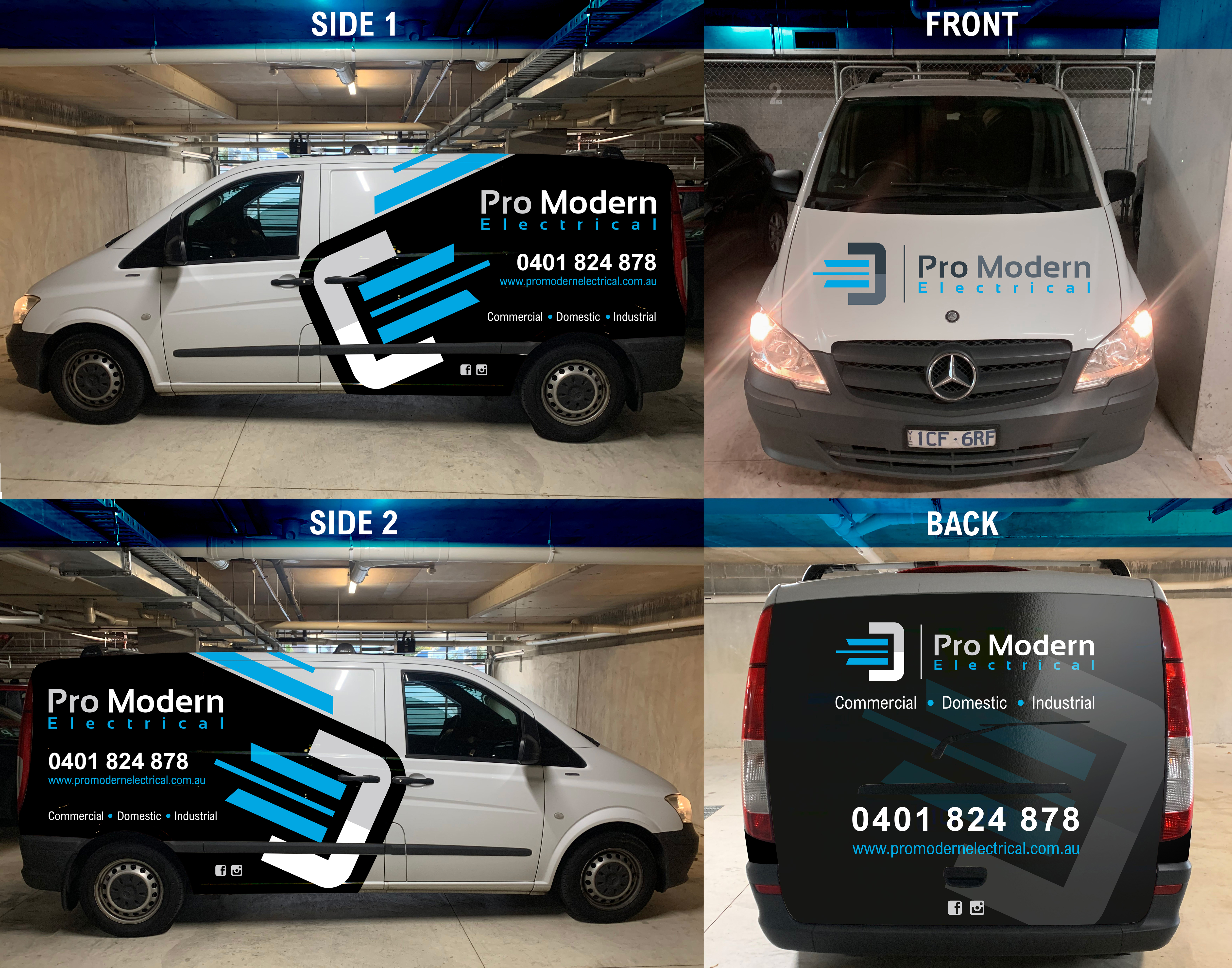 Car Wrap Design by DesignShout for Pro Modern Electrical  | Design #26971122