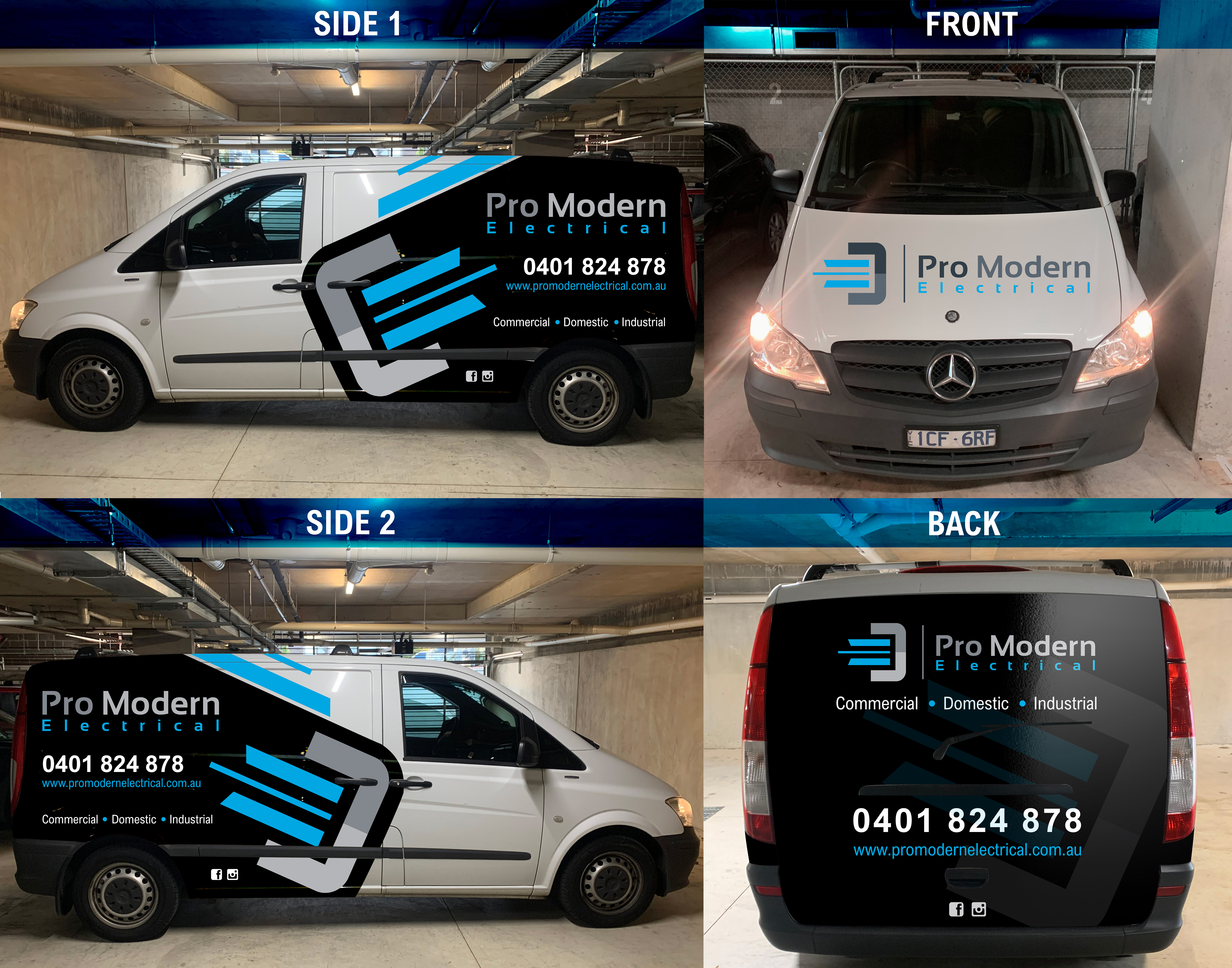 Car Wrap Design by DesignShout for Pro Modern Electrical  | Design #26972146