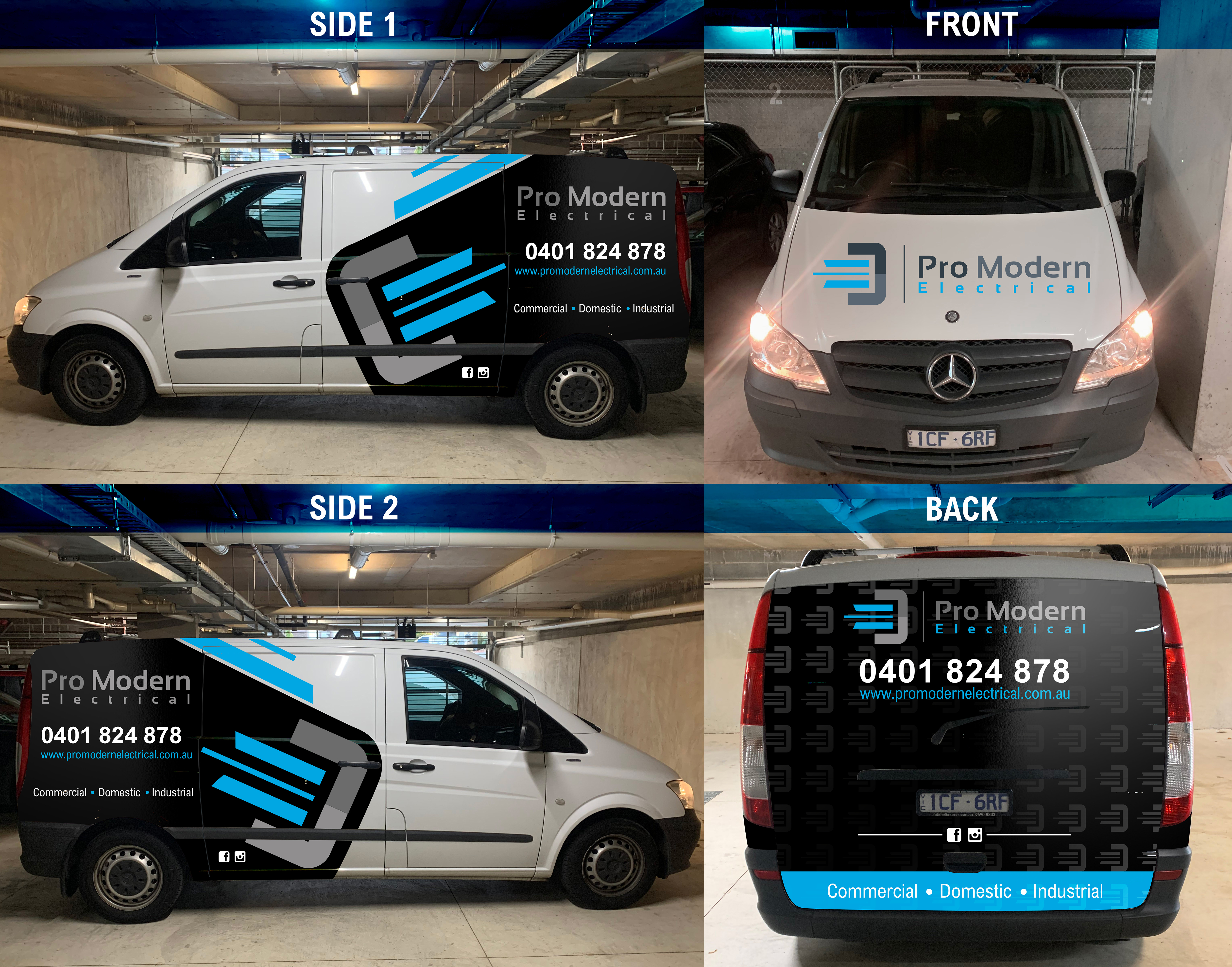 Car Wrap Design by DesignShout for Pro Modern Electrical  | Design #26974272