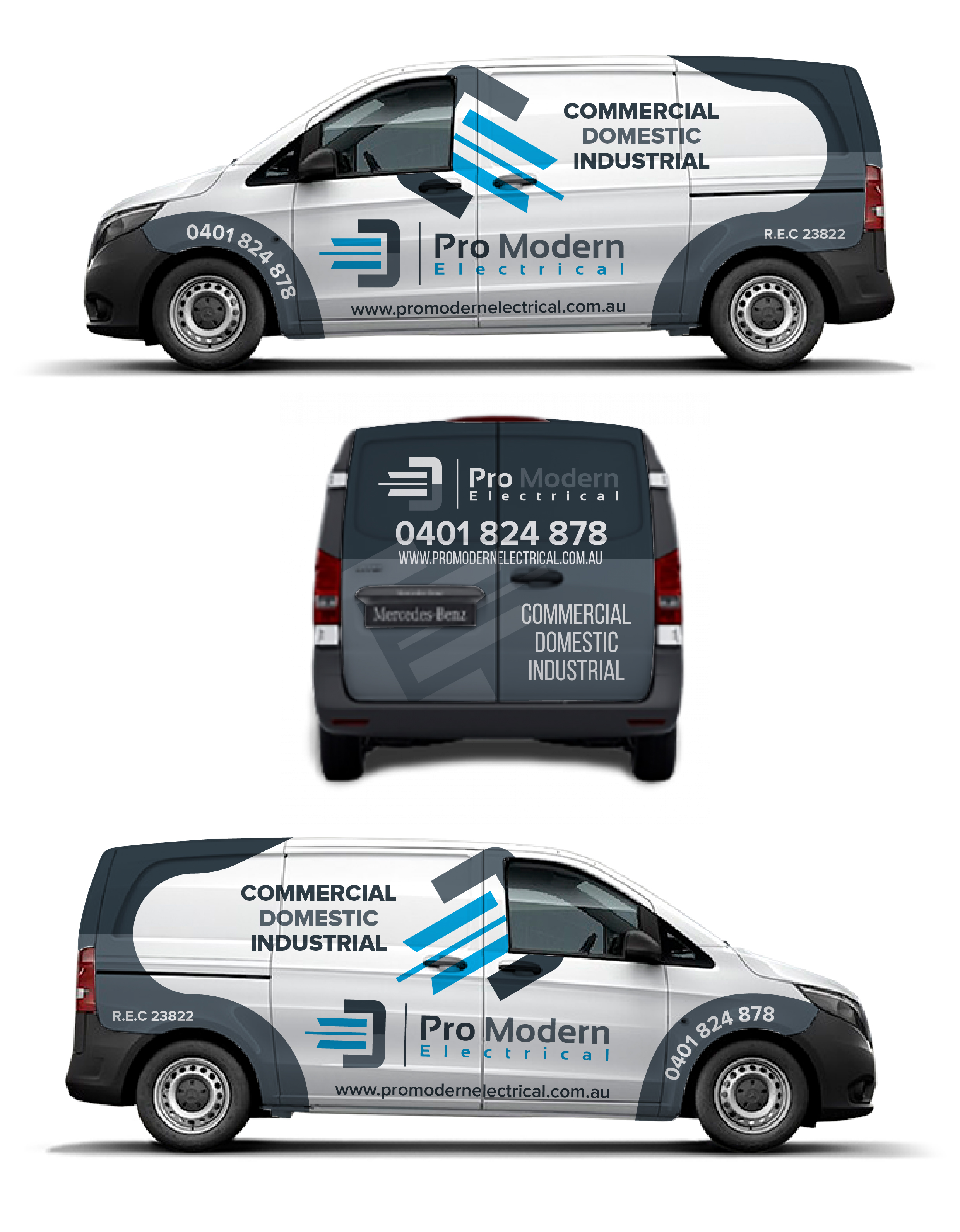 Car Wrap Design by Shumaila Kiran for Pro Modern Electrical  | Design #26915351