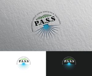 P.A.S.S large and then full company name below smaller | Logo Design by Iris 3