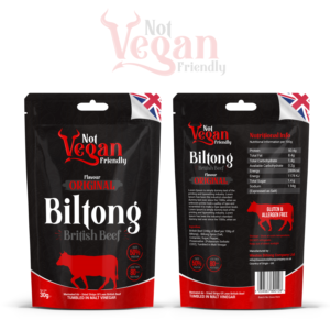 Not Vegan Friendly, Biltong packaging design | Packaging Design by SAI DESIGNS