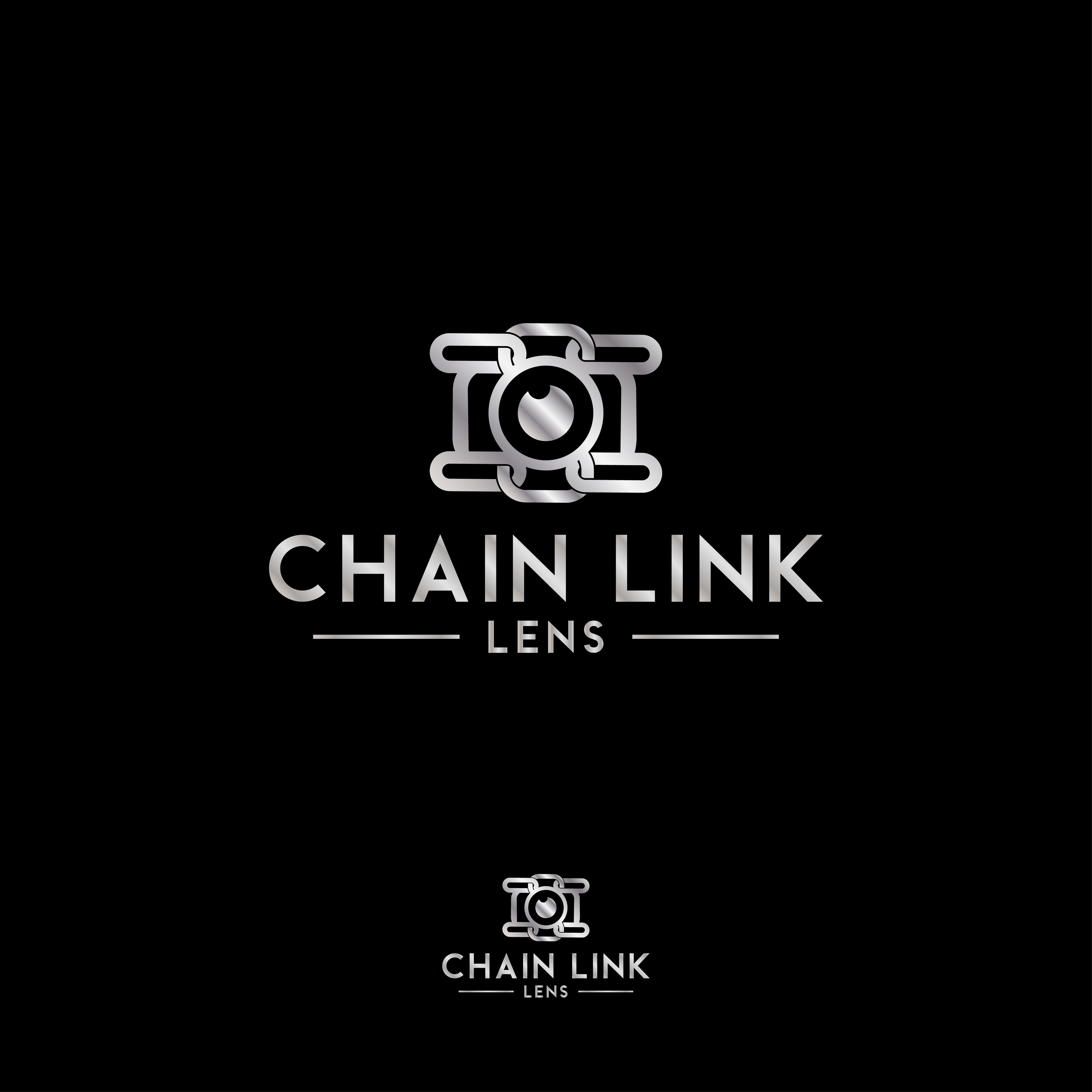 Logo Design by CrewType for Chain Link Lens | Design #26922912