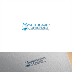 "Whiter Smiles of Buffalo" with the tag line "Professional Teeth Whitening" | Logo Design by Arham Hidayat