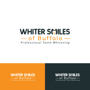 "Whiter Smiles of Buffalo" with the tag line "Professional Teeth Whitening" | Logo Design by Minimal Studio