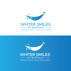 "Whiter Smiles of Buffalo" with the tag line "Professional Teeth Whitening" | Logo Design by sherman