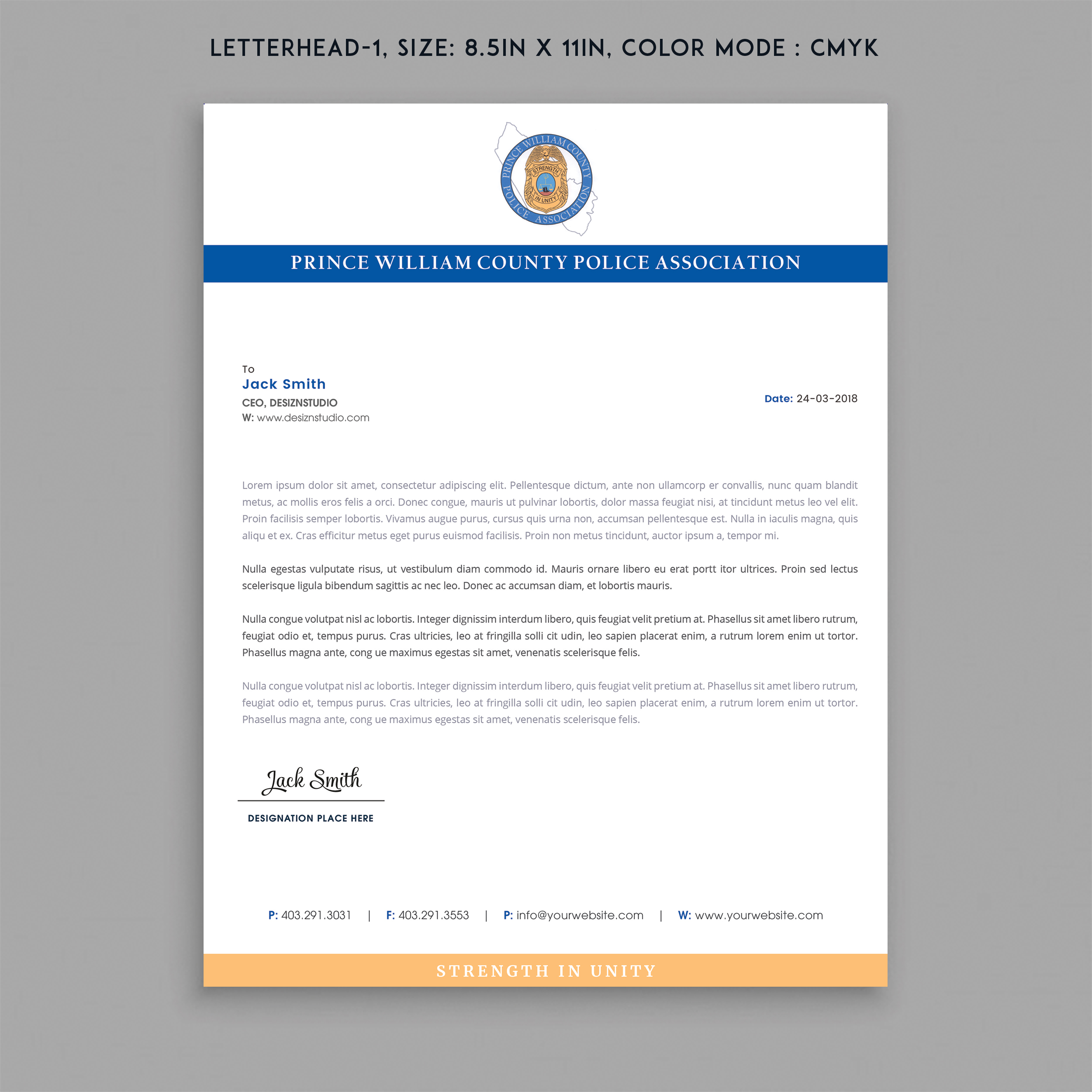 Letterhead Design by Expert Designer for this project | Design #26917551