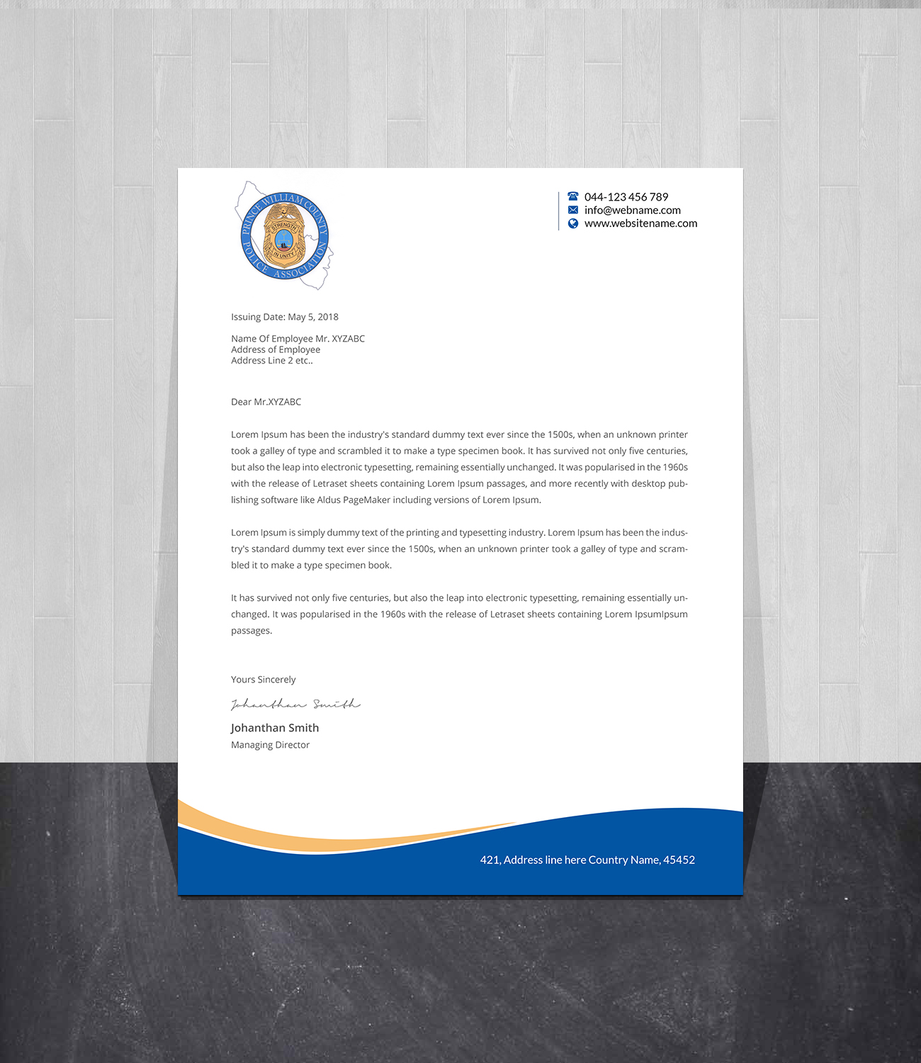 Letterhead Design by Creations Box 2015 for this project | Design #26920521