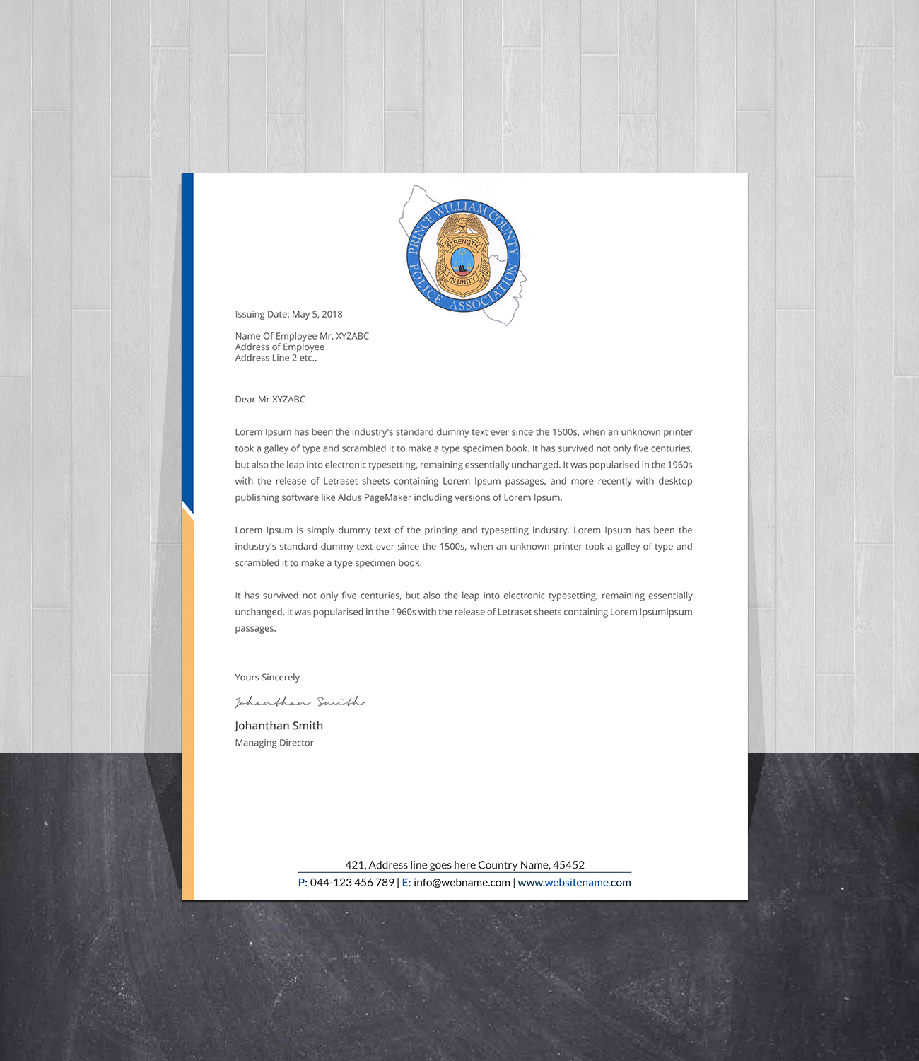 Letterhead Design by Creations Box 2015 for this project | Design #26920522