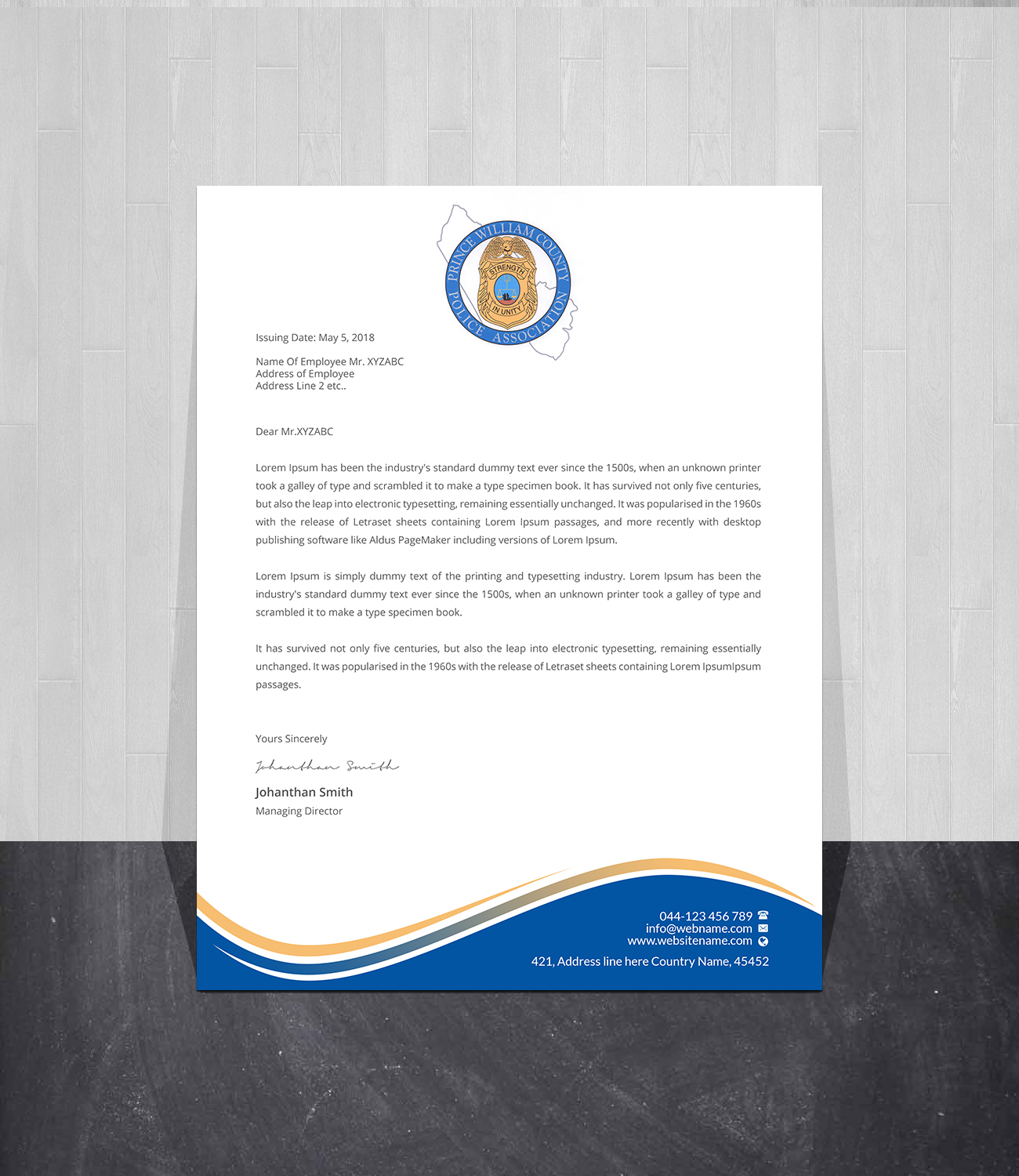 Letterhead Design by Creations Box 2015 for this project | Design #26920523