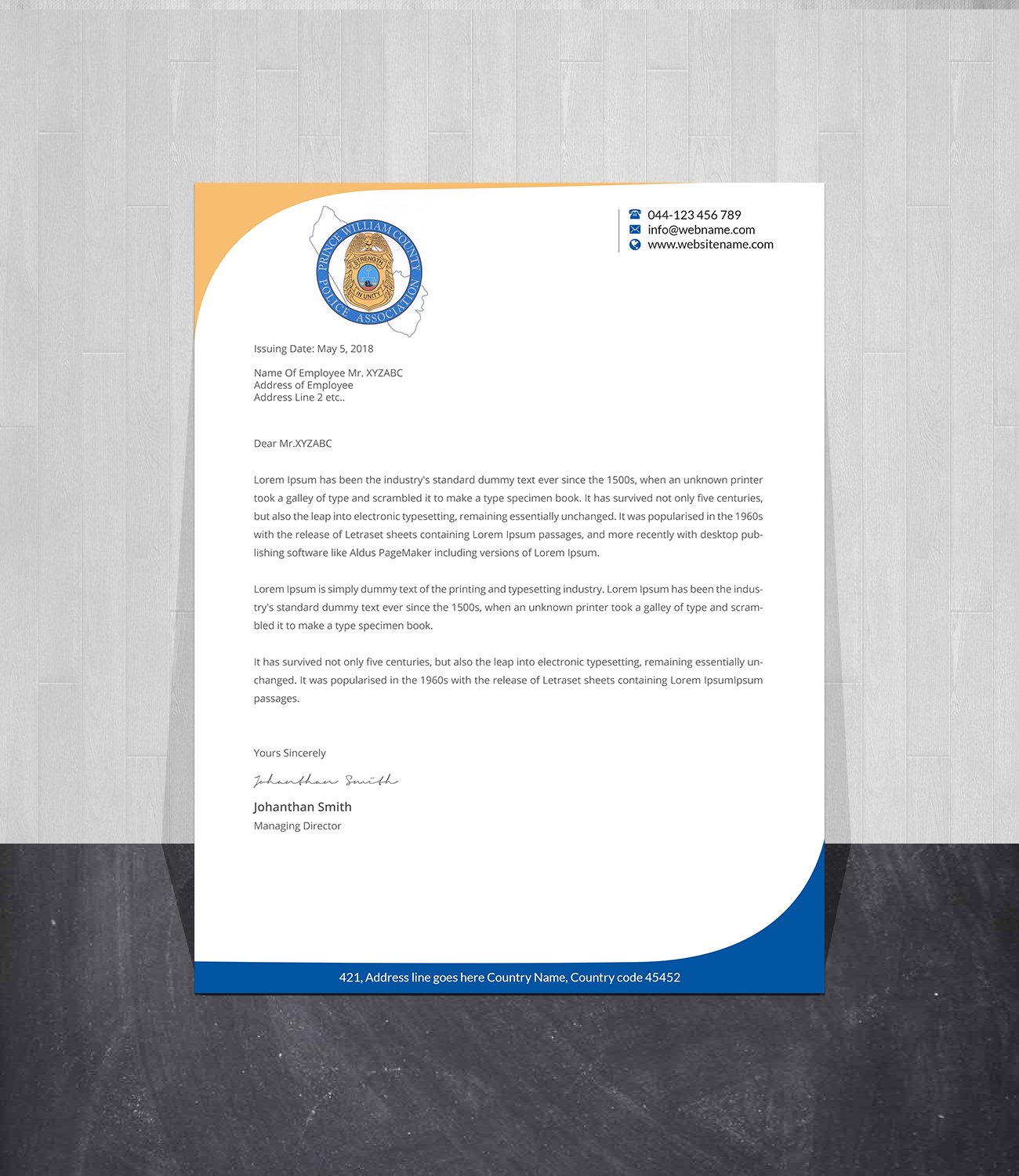 Letterhead Design by Creations Box 2015 for this project | Design #26920526
