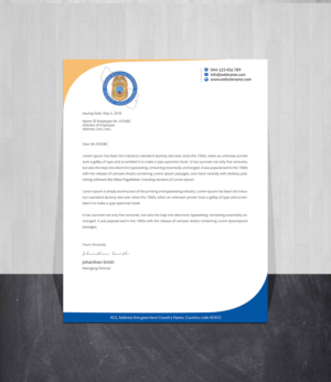 Letterhead Design by Creations Box 2015 for this project | Design: #26920526