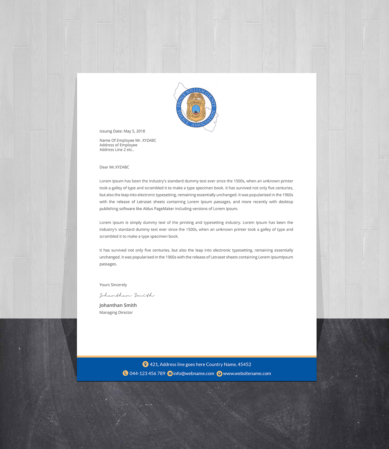Letterhead Design by Creations Box 2015 for this project | Design #26920532