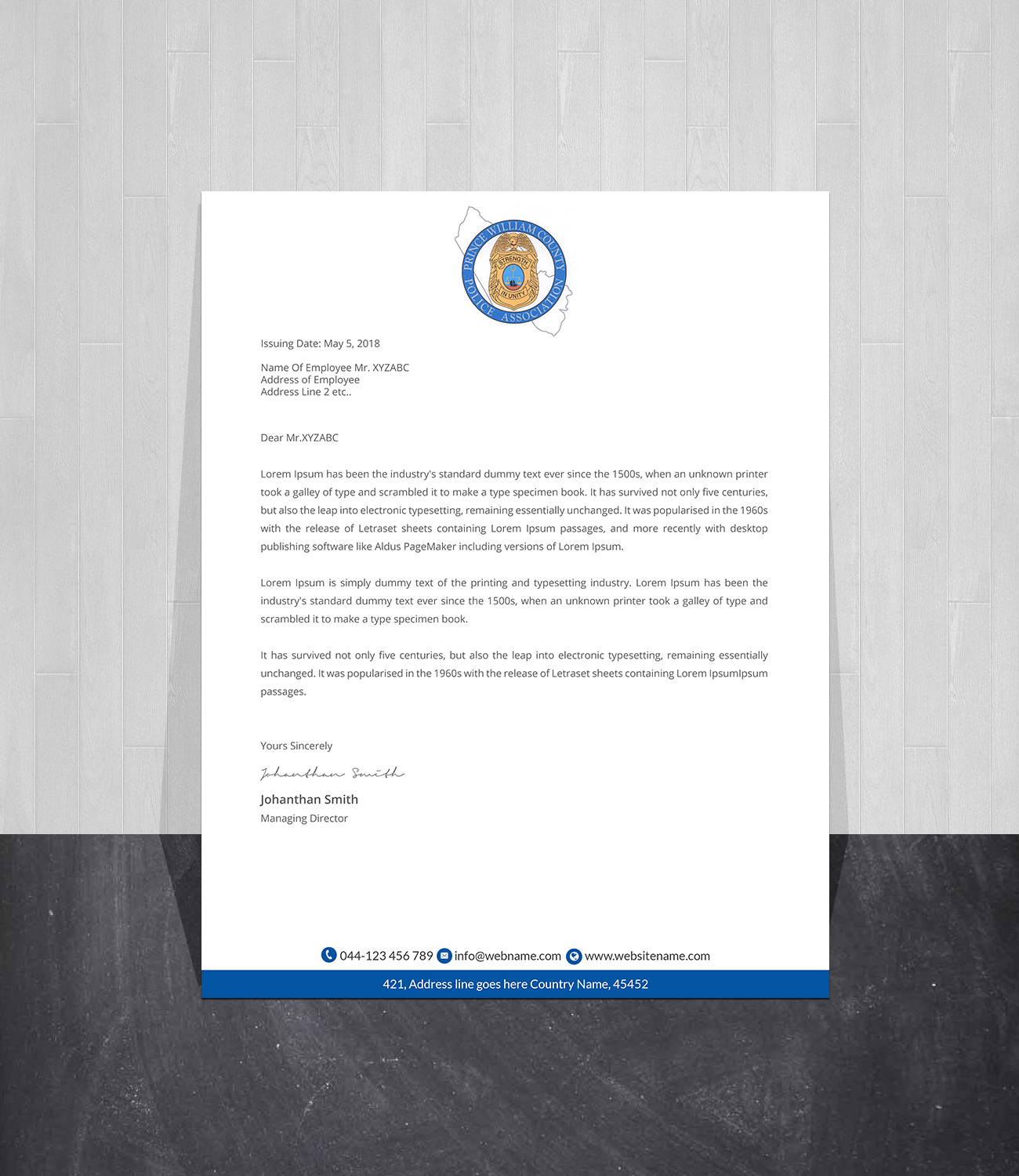 Letterhead Design by Creations Box 2015 for this project | Design #26920533