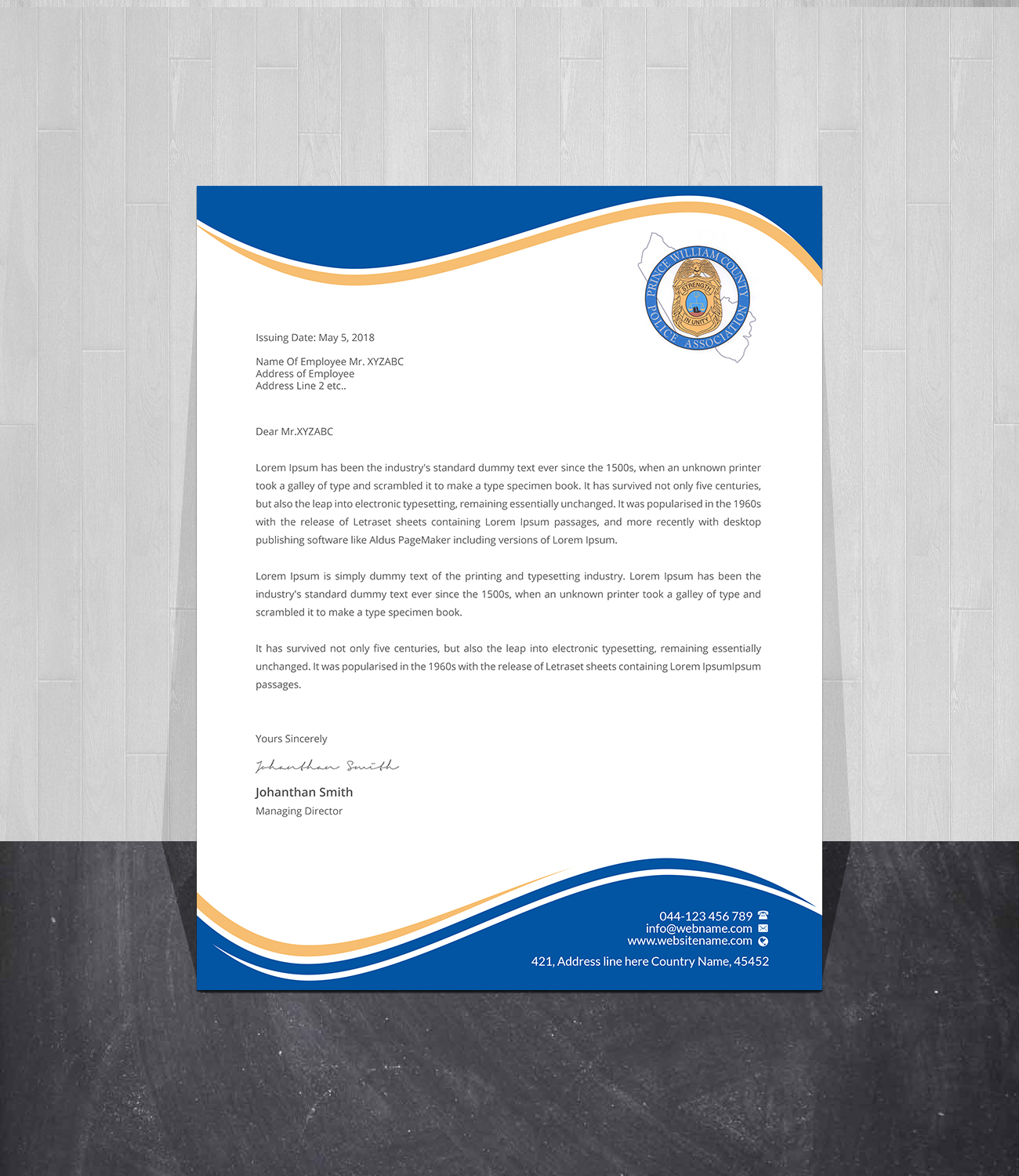 Letterhead Design by Creations Box 2015 for this project | Design #26920534