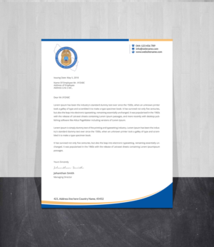 Letterhead Design by Creations Box 2015 for this project | Design: #26920538
