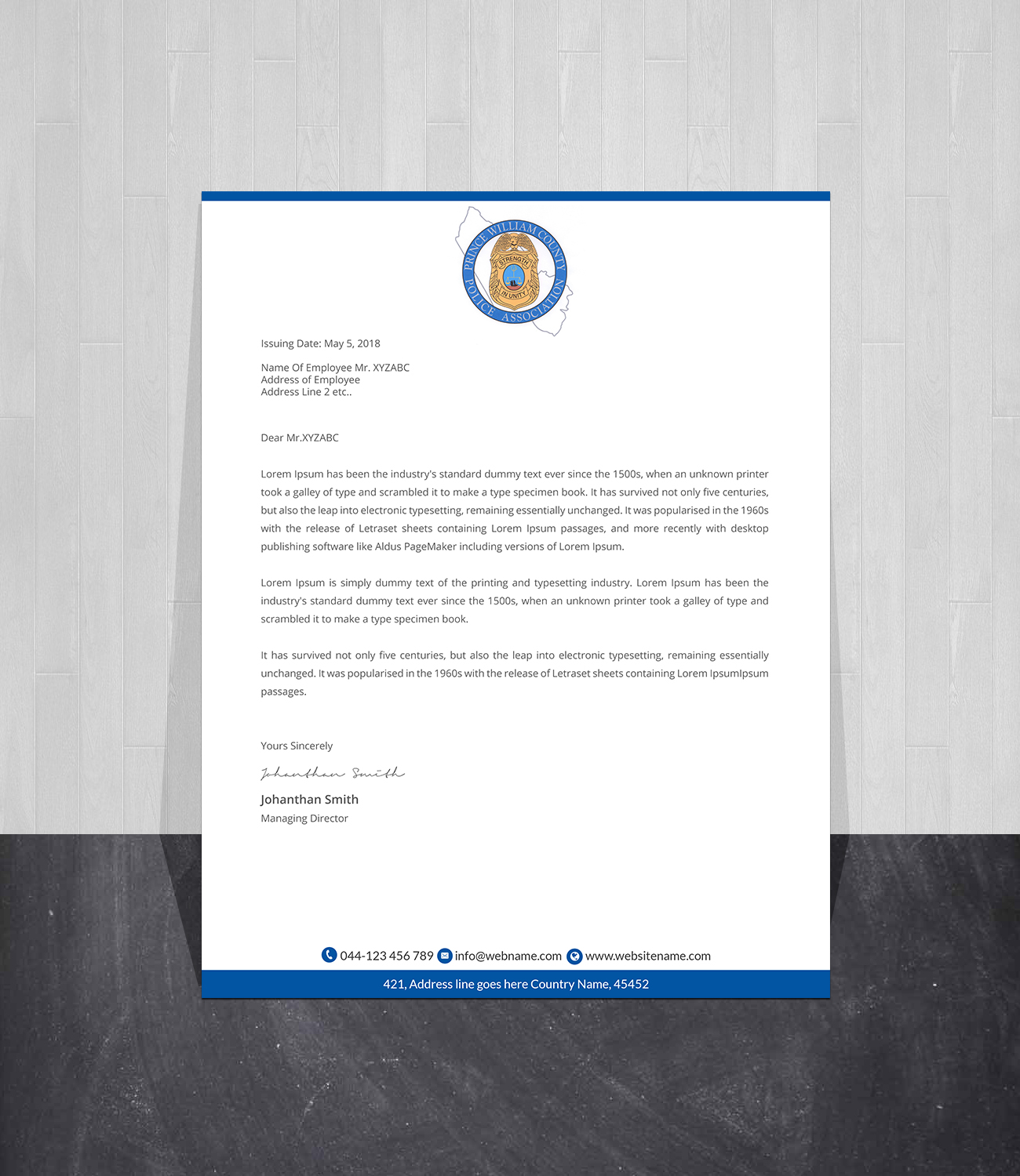 Letterhead Design by Creations Box 2015 for this project | Design #26920540