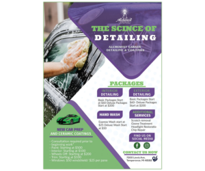Flyer Design by Masoomia Graphics for alchemist garage detailing | Design: #26947505