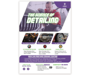 Flyer Design by Masoomia Graphics for alchemist garage detailing | Design: #26951967