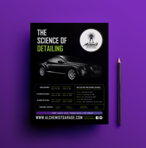 Flyer-Design von JK18 für alchemist garage detailing | Design #26922874