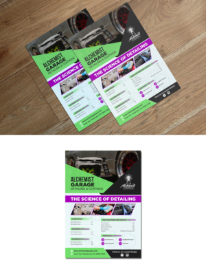 Flyer Design by debdesign for alchemist garage detailing | Design: #26918412