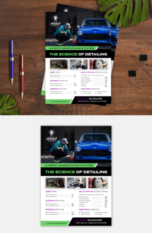 Flyer Design by debdesign for alchemist garage detailing | Design: #26921299