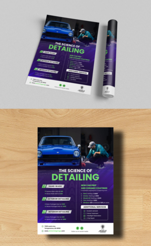 Flyer for Car Detailing Shop | Flyer Design by ecorokerz