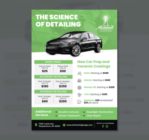 Flyer for Car Detailing Shop | Flyer-Design von vcreatived