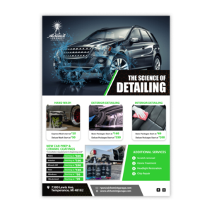 Flyer for Car Detailing Shop | Flyer Design by ZeneFashions
