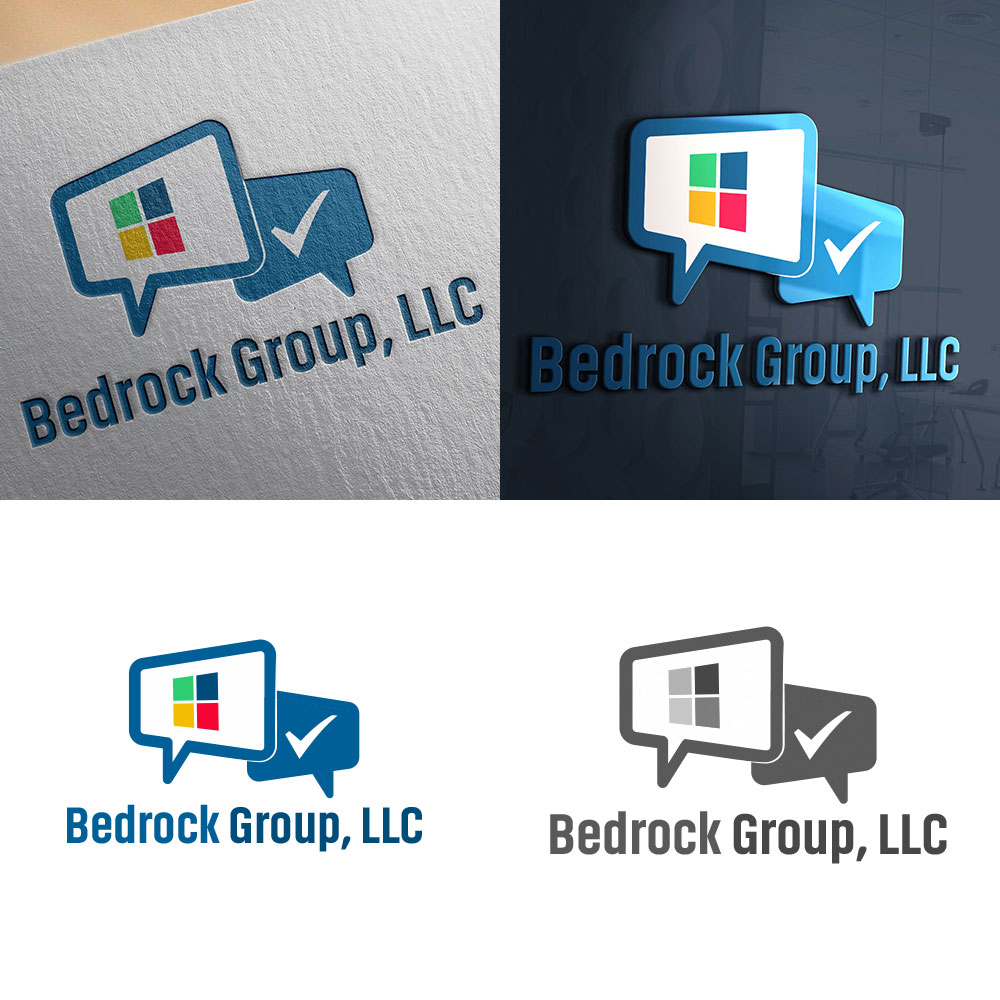 Diseño de Logo por Om Web Solutions para Bedrock Group, LLC | Diseño #26926124