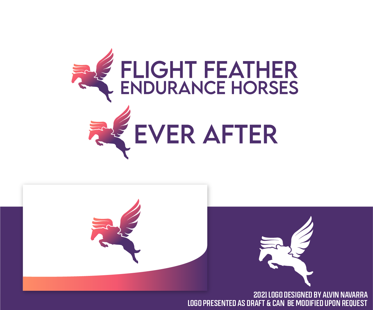 Logo Design by alvinnavarra for Flight Feather Endurance Horses | Design #26941790