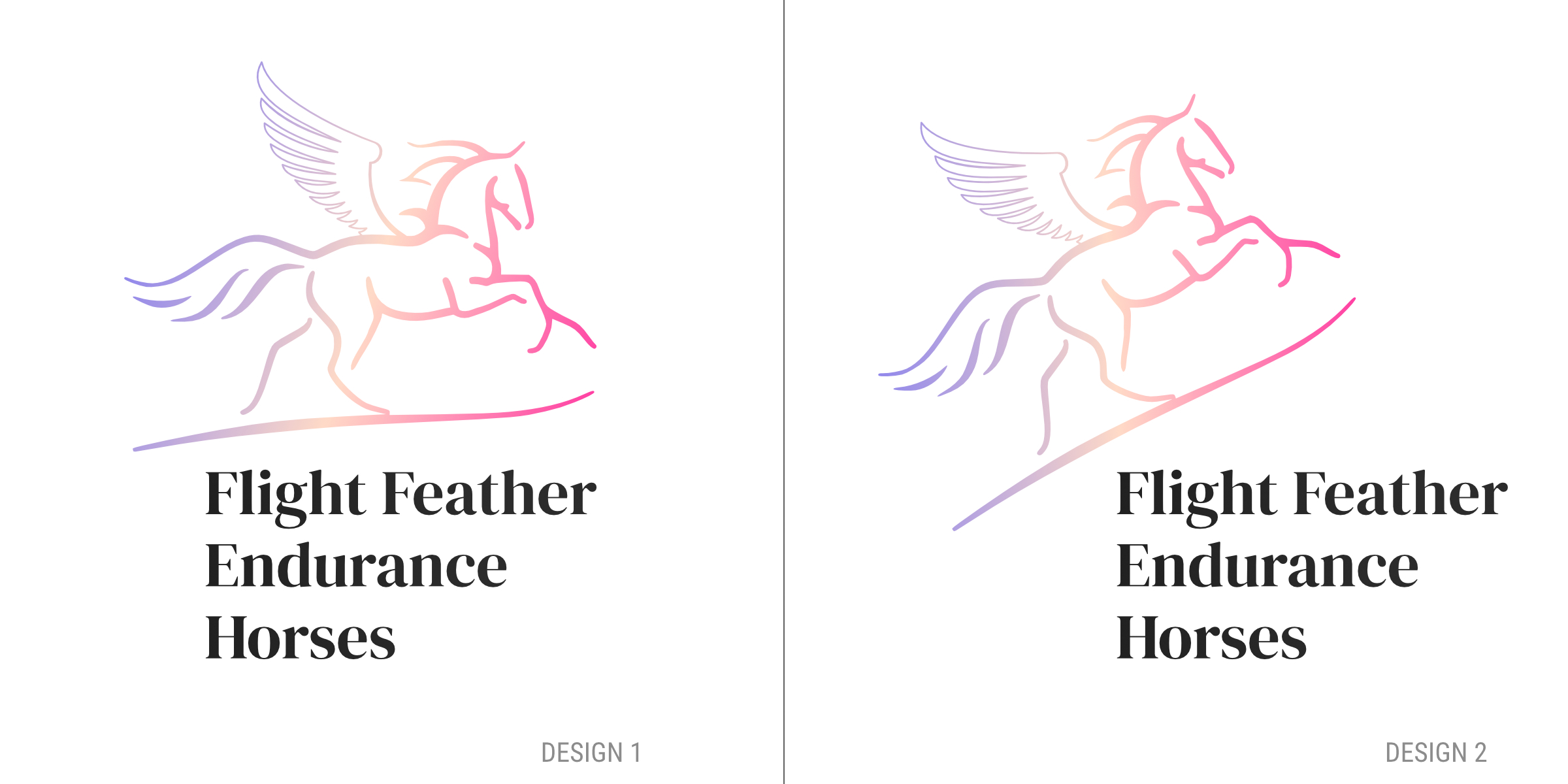 Logo Design by Jaskaran_Singh for Flight Feather Endurance Horses | Design #26972788