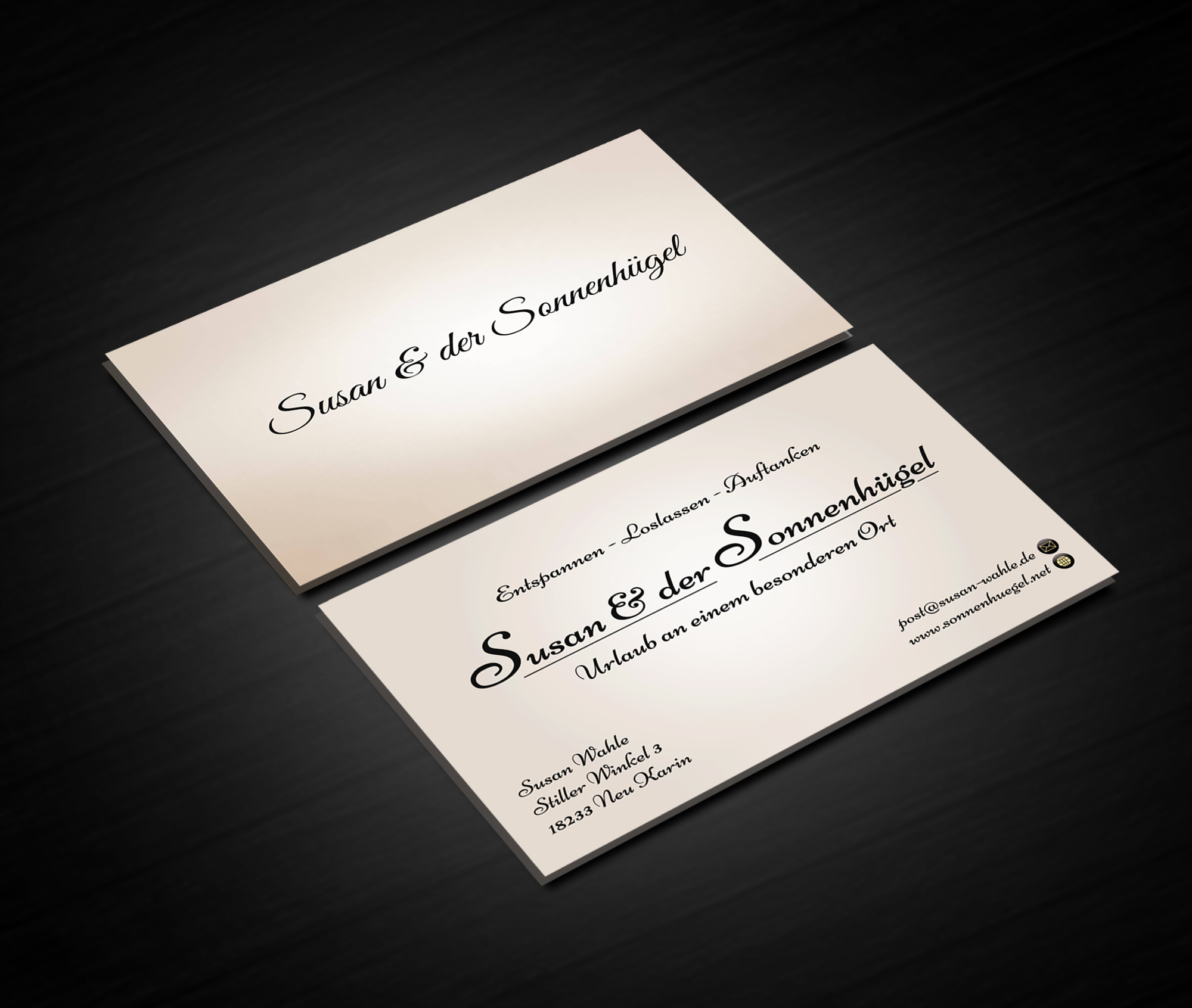 Business Card Design by Blue Sparrow for Sonnenhuegel Betriebs GmbH | Design #26924778